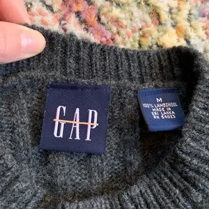 Mens Grey Wool Sweater